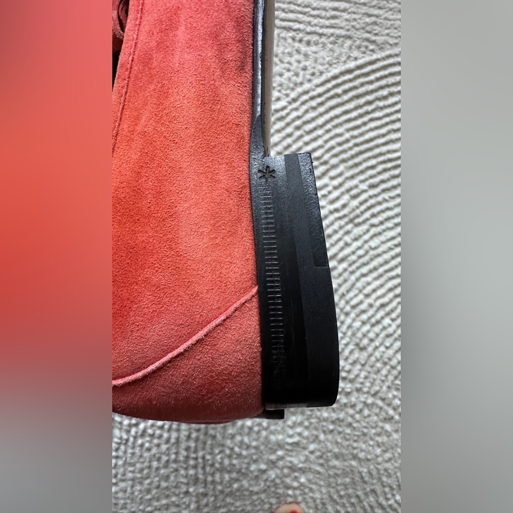 Gucci Orange Suede Fringe Horsebit Loafers 38.5 - Picture 10 of 14